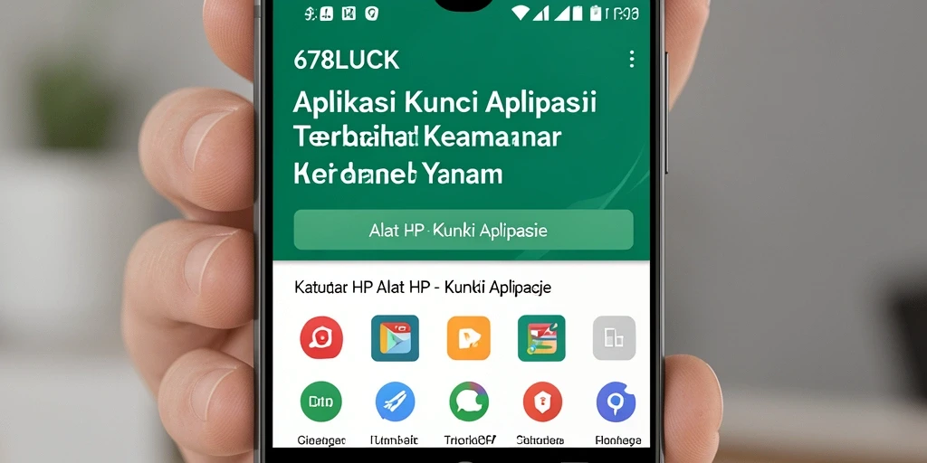 Tampilan antarmuka aplikasi Kunci Aplikasi 678LUCK yang user-friendly.