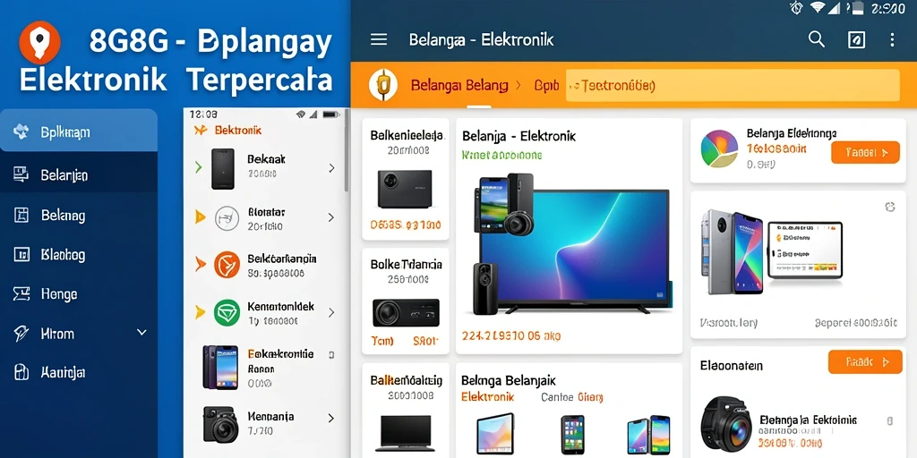 Antarmuka aplikasi 8G8G yang intuitif dan menarik.