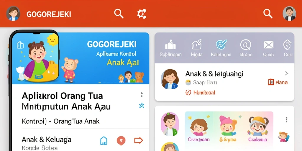 Antarmuka GOGOREJEKI yang sederhana dan informatif.