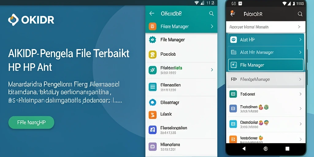 Antarmuka pengguna OKIDR yang mudah digunakan untuk pengelola file.