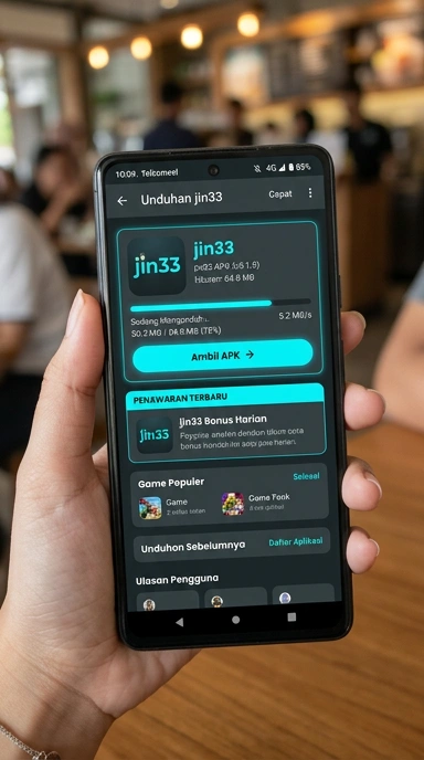 Tampilan halaman APK jin33